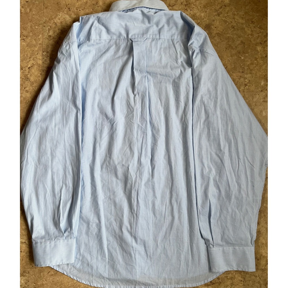 Barbour NWT Men's Blue Gingham Long Sleeve Button Down Shirt Weekend 174 Sz 2XL - Picture 3 of 9